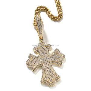 RB Gems - Certificado de Autenticidad, Joyería con Diamantes Cultivados en Laboratorio, Certificado GIA, Chapado en Oro Amarillo/Blanco de 10k, Corte Brillante, Colgante Moderno - Product Image 2