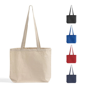 Premium Recycled Cotton Bottom Gusset <b>Tote</b> Bag | Natural Eco Friendly Shopping Carry Bag | Reusable Utility Shoulder <b>Tote</b> - Product Image 5