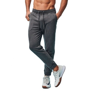 กางเกงขายาวผู้ชายผ้าฝ้ายแท้ 100% คุณภาพสูง ทรงหลวม ขากว้าง สไตล์สปอร์ต ลำลอง - Product Image 3