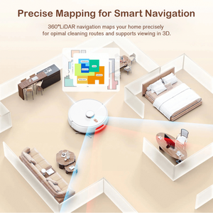 Robot Aspirapolvere PSL20m Plus+ 4-in-1, 10000pa Potente, Navigazione Laser, Pulizia Profonda, Rimozione Peli di Animali, Batteria 5000mAh, 180 Minuti di Autonomia - Product Image 6