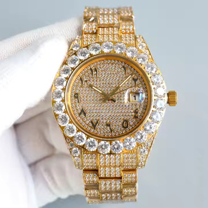 Premium Luxury Quartz Watch Men Moissanite Diamond Iced Out Wristwatch Men Designer Moissanite Diamond - Product Image 5