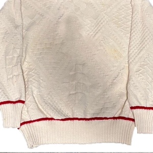 Sorority Women's Cream Crew Neck Knitted Sweater Women's Long Sleeve Solid Color Winter Pullover Regular Fit 100% Acrylic - Product Image 3
