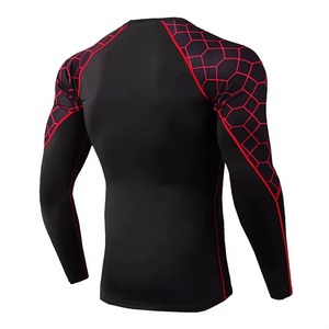 Rashguard à manches longues personnalisé en gros, anti-UV UPF50, séchage rapide, respirant, en Spandex/Polyester, antibactérien et écologique - Product Image 2