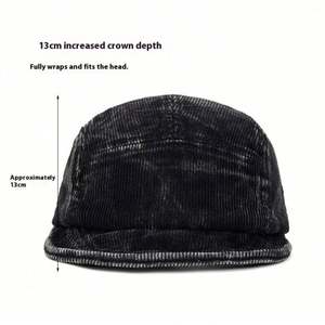 Gorra de Béisbol Americana Vintage Otoño Invierno 2025, Gorra de Pana de Ala Corta a la Moda para Hombre y Mujer - Product Image 2