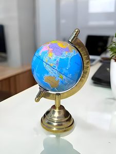 Globe terrestre doré avec support métallique, globe décoratif de luxe pour la maison, le bureau, la table d'étude, les enfants, les étudiants et comme cadeau - Product Image 4