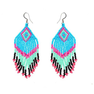 Pendientes de Cuentas Hechos a Mano con Diseño Inspirado en la Naturaleza, que Aportan un Toque Rústico a tu Estilo, por MD HANDICRAFTS - Product Image 2