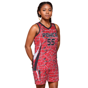 Camiseta de Baloncesto Personalizada de Poliéster para Mujer, Uniforme de Baloncesto Personalizado Sostenible, Ropa Deportiva Femenina Profesional de Secado Rápido - Product Image 3