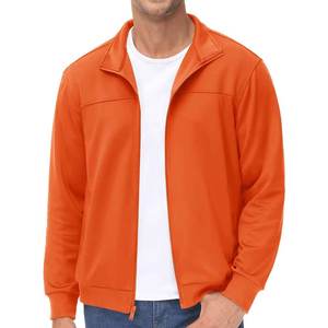 Chaqueta deportiva para hombre con servicio OEM, cremallera frontal, mangas largas, cuello alto y bolsillos frontales profundos. - Product Image 1