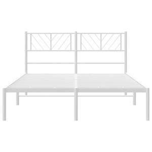 โครงเตียงเหล็กสีขาวรูปสี่เหลี่ยมผืนผ้าคู่ - Product Image 5