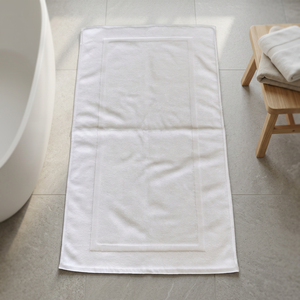 Tapis de sol de luxe 5 étoiles pour hôtel, tapis de salle de bain en coton jacquard, tapis épais absorbant l'eau pour l'entrée des toilettes - Product Image 1