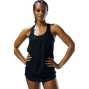 Custom Logo Summer Women's Set Breathable Tank Top with Chest Pad High <b>Elastic</b> Tennis <b>Skirt</b> Shorts Embroidery Workout Gym Wear - Product Image 1