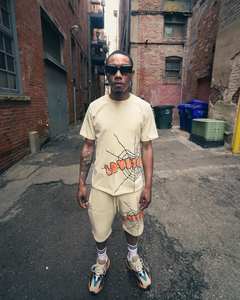 Conjunto de Camiseta y Pantalones Cortos Grises para Hombre, Estilo Urbano, Casual, Transpirable, de Manga Corta, 2 Piezas, Personalizable - Product Image 2