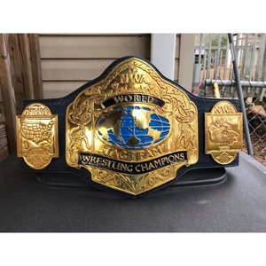PU Leather Championship Belt with Ornate Gold Plates for Martial Arts Tournaments, <b>Wrestling</b> Events and Award Ceremonies - Product Image 5