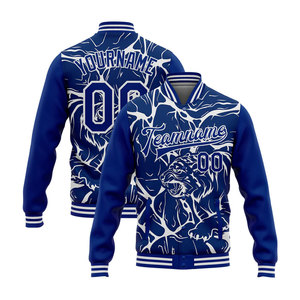 Chaqueta Varsity de Invierno Personalizada para Hombre, Diseño de Sublimación con Estampado de Paisaje Nevado, Nombre y Número Personalizados, Estilo Preppy - Product Image 4