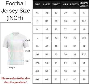 Maillot de football américain personnalisé en mesh, uniforme d'équipe respirant, t-shirt de sport à séchage rapide, vêtements de performance athlétique OEM - Product Image 4