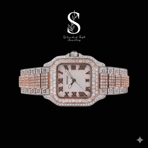 Reloj Mecánico de Diamantes Moissanite VVS Personalizado en Oro Blanco de Primera Calidad, Certificado, para Hombre - Product Image 1