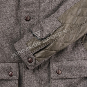 Veste de chasse pour homme en duvet d'oie, 100% laine, haut de gamme, longue, personnalisée, chaude, veste de chasse sur mesure - Product Image 2