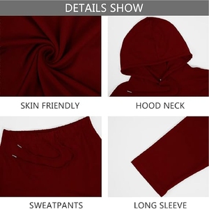 Survêtements en molleton d'hiver de qualité supérieure, vente en gros, logo personnalisé, ensemble décontracté, jogging pour homme, 100% coton - Product Image 6