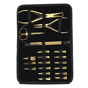 Kit Complet d'Extensions Capillaires : Pince à Sertir à Trois Trous, Outil de Retrait de Micro-Billes, Outil à Boucle, Anneau de Séparation, Mini Ciseaux, Pinces de Coiffure - Product Image 5