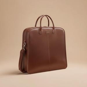 Modern Executive Genuine Leather Casual Zipper Closure Suit <b>Carrier</b> Garment Bag Protection Premium Travel <b>Dress</b> Case LSC-0025 - Product Image 4