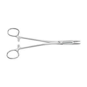 Portaagujas manual Olsen Hegar de 17 cm, instrumento quirúrgico con inserciones de carburo de tungsteno, portaagujas de sutura de Blush Surgical - Product Image 3
