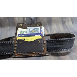 Portefeuille en cuir véritable, mini, classique, minimaliste, compact, fait main, pour un usage quotidien - Product Image 5