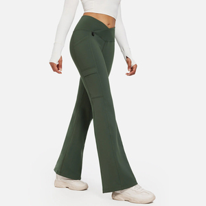 Women's Casual Breathable Cargo Jogger Pants Mid Waist Wide Leg Baggy Oversized Style Lightweight Women Trouser - Product Image 4