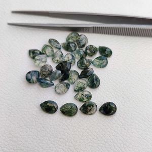 5mm 7mm certifié mousse naturelle Agate poire forme pierres précieuses nouveauté meilleure qualité Agate à facettes pierre en vrac prêt à acheter - Product Image 2