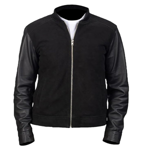 2026 OEM Hot Trending New Custom-Made Men's Black <b>Wool</b> Bomber Jacket Winter Stand Collar Front Logo Waterproof Eco-Friendly Low - Product Image 3