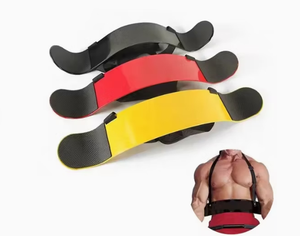 Adjustable Shoulder Neck Support <b>Belt</b> EVA Antilip Fitness Training Accessory for Adults <b>Red</b> Yellow Black - Product Image 1