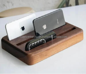 Caddy de control remoto de madera de tres niveles de la mejor calidad para mesa - Product Image 3