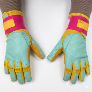 Guantes de béisbol de cuero de vaca genuino de 0,8mm hechos a medida de calidad superior para hombres y mujeres antideslizantes con agarre fuerte - Product Image 3