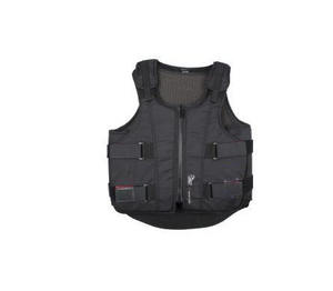 Women's Black Horse Riding Body Protector Vest Sleeveless Zipper Closure Breathable Equestrian Wear - Product Image 5