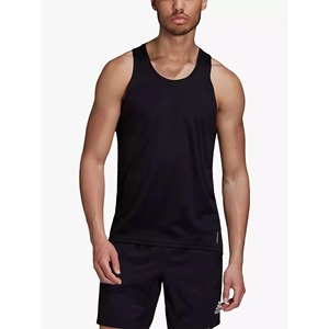 Débardeur Sportif Respirant Noir pour Homme, Col Rond, Tricoté, Sans Manches, pour la Course à Pied - Product Image 1
