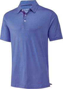 Chemise de golf vintage pour homme, 100 % coton, col brodé, manches courtes, anti-plis, imprimée, style américain - Product Image 1