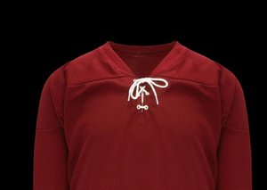Camiseta de Hockey sobre Hielo Profesional Roja, Manga Corta, Cuello en V, Sólida, Duradera, Transpirable, de Poliéster, Unisex, para Adultos, Personalizada para Equipos Deportivos - Product Image 6