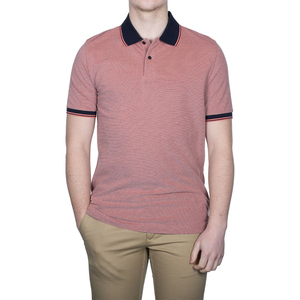 Camiseta de golf transpirable de algodón para hombre, con logo personalizado impreso, manga corta, corte ajustado, servicio OEM para hombres. - Product Image 3