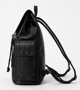 Premium Black Leather <b>Backpack</b> for Women Vintage Travel Rucksack Multi Pocket Casual Daypack OEM ODM Wholesale - Product Image 5