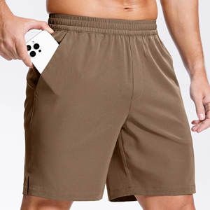 Shorts de tennis pour hommes, personnalisables, à taille élastique avec cordon de serrage, séchage rapide, respirants, écologiques, motif uni, style vintage, pour la gym et le sport - Product Image 4