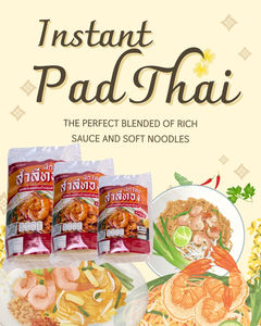 บะหมี่กึ่งสำเร็จรูป ซัมเล่อทอง ผัดไทย อาหารข้างทางไทยแท้ ขายส่ง ขายปลีก ขายส่งจำนวนมาก พร้อมรับประทาน ได้รับการรับรองฮาลาล บรรจุถุง สะดวก - Product Image 2