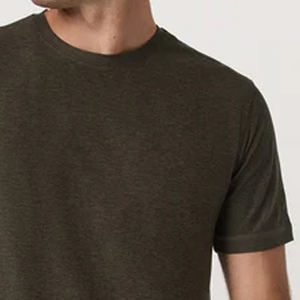 T-shirt de sport pour homme, coupe ample, couleur unie, col rond, style décontracté, pour les acheteurs en gros, service OEM, design personnalisé, prix abordable. - Product Image 4