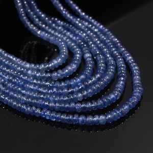 Collar de Tanzanita Natural AAA+ con Cuentas Redondas Lisas de 7 Capas, Joyería de Piedras Preciosas Raras, Regalo para Ella, Collar de Lujo - Product Image 2