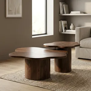 Modern Metal <b>Nesting</b> Coffee <b>Table</b> Contemporary Design Living Room Furniture - Product Image 6