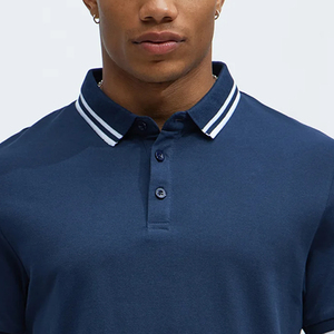 Colección de Verano para Compradores Mayoristas: Camiseta de Manga Corta para Hombre, Estilo Casual Elegante con Cuello Camisero y Cierre de Botones - Product Image 2