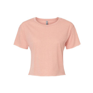เสื้อยืดครอปสีชมพูสำหรับผู้หญิง แรงบันดาลใจจาก Next Level Apparel ®   เสื้อครอปสำหรับเทศกาลสตรี - Product Image 4