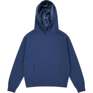 Sweat-shirt à capuche surdimensionné pour homme, couleur unie, tissu en molleton français, vêtement décontracté pour l'automne, design avec poche, coupe classique - Product Image 1
