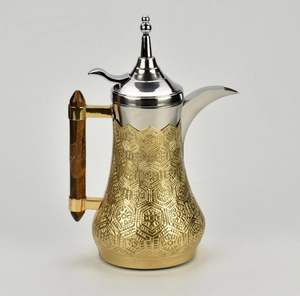 ชุดกาแฟอาหรับสแตนเลสสตีล ชุดน้ำชาตกแต่งหรูหรา ดีไซน์รักษ์โลก - Product Image 6