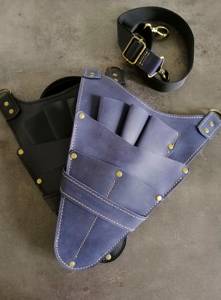 Estuche de piel auténtica clásico para tijeras de barbero, funda profesional para herramientas de peluquería, para tijeras de pelo LBSH-0017 - Product Image 4