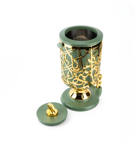 Premium Arabic Calligraphy Water <b>Dispenser</b> Blue Gold Juice Server Luxury Home Decor Beverage <b>Dispenser</b> with Tap and Handle - Product Image 6