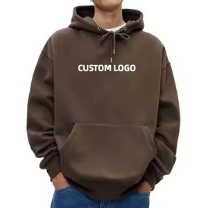 Men's 360 Grams Woven Breathable Pullover <b>Hoodies</b> Custom Logo Pattern Solid Custom Colors No <b>Strings</b> Knitted Blank Printing - Product Image 2